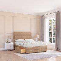 Monaco Naples Bed Set ,4 Drawers, Mattress & 54" Headboard