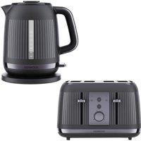 KENWOOD Kettle 1.7L & 4 Slice Toaster Set, Dusk in Grey | Size: 2 Pack