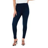 Smart Living Women's Skinny Fit Denim Jeggings with Pockets - Classic Casual Trousers in Dark Blue | Size: 8