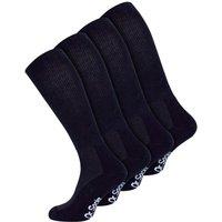 Dr.Socks Men's 4 Pack Extra Wide Knee High Bamboo Diabetic Socks in Black | Size: 9-11