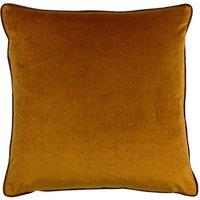Furn Gemini Soft Velvet Double Piped Reversible Cushion in Orange | Size: 50 cm x 50 cm