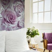 Arthouse Linen Texture Wallpaper in Purple