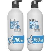 KMS Moist Repair Shampoo 750ml & Conditioner 750ml Duo in Clear