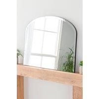 Minimal Bevelled Mantle Mirror Black 91(w) x 69cm(h)
