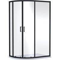 Balterley 6mm Glass Offset Quadrant Shower Enclosure 1900 x 1200 x 900mm Black