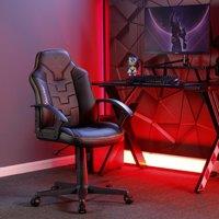 Saturn Mid Back Office PC Chair with Swivel Seat and PU Leather