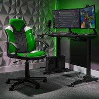 Saturn Mid Back Office PC Chair with Swivel Seat and PU Leather