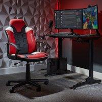 Saturn Mid Back Office PC Chair with Swivel Seat and PU Leather
