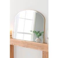 Yearn Mirrors Minimal Bevelled Mantle Mirror Gold 91(w) x 69cm(h)