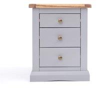 Cabinet Bits Rocca 3 Drawer Bedside Table in Grey