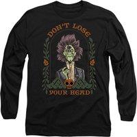 Disney Hocus Pocus 2 William Butcherson Don't Lose Your Head Long Sleeve T-Shirt, Black | Size: Large