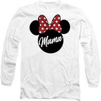 Disney Minnie Mouse Mother's Day Mama in Ears Long Sleeve T-Shirt, White | Size: Large