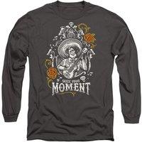 Disney Coco Seize Your Moment With Ernesto De La Cruz Long Sleeve T-Shirt, Charcoal | Size: Small