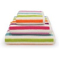 Allure Bath Fashions Cali Multicoloured Striped Towels - 100% Cotton | Size: Bath Sheet
