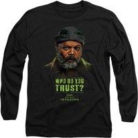 Marvel Secret Invasion Who Do You Trust Long Sleeve T-Shirt, Black | Size: Large