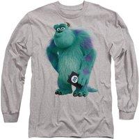 Disney Monsters at Work James P. Sullivan, AKA Sulley Long Sleeve T-Shirt, Athletic Heather in Light Grey | Size: Large