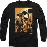 Marvel XMen Team Cover Long Sleeve T-Shirt, Black | Size: Medium