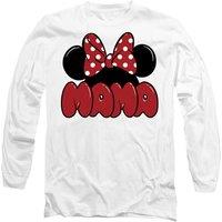 Disney Minnie Mouse Mother's Day Ears for Mama Long Sleeve T-Shirt, White | Size: 2XL