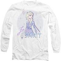 Disney Frozen Believe in Yourself With Elsa Long Sleeve T-Shirt, White | Size: XL