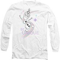 Disney Frozen Be Unique Rainbow With Olaf Long Sleeve T-Shirt, White | Size: 2XL