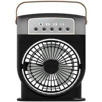 Leaper Green Little Savage 5- Hole Humidifying & Cooling Misting Fan in Black
