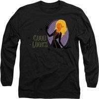 Disney Hocus Pocus Sarah Is Cursed With Good Looks Long Sleeve T-Shirt, Black | Size: Small