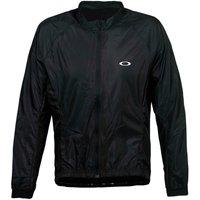 Oakley Men's Black Jersey Cycling Lightweight Zip Up Jacket | Size: Large