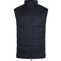 Zip Up Black Sleeveless Insulated Hybrid Golf Vest