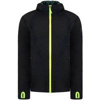 Aston Martin Men's F1 Official Team Long Sleeve Zip Up Black Lifestyle Technical Hoodie in Green | Size: XS