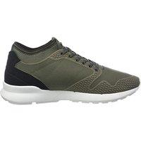 Le Coq Sportif Men's Omicron Tech Modern Lace-Up Green Synthetic Trainers | Size: 9