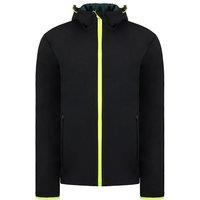 Aston Martin Men's F1 Official Team Long Sleeve Black Lifestyle Rain Jacket | Size: XS