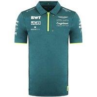 Aston Martin Men's Cognizant F1 Official Team Short Sleeve Green Polo Shirt | Size: Medium