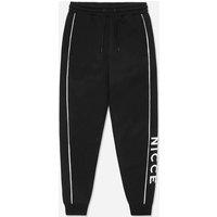 Nicce Men's Graphic Logo Stretch Waist Black Track Pants | Size: Medium