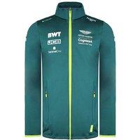 Aston Martin Men's Cognizant F1 Official Team Long Sleeve Zip Up Green Softshell Jacket | Size: 2XL
