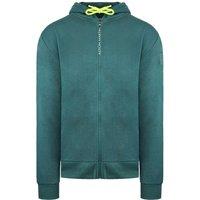 Aston Martin Men's F1 Official Team Long Sleeve Zip Up GreenHoodie in Green | Size: XS