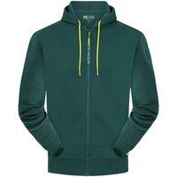 Aston Martin Men's F1 Official Team Long Sleeve Zip Up GreenHoodie in Green | Size: 2XL