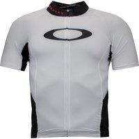 Oakley Men's White Jawbreaker Road Jersey Cycling Zip Up T-Shirt | Size: Small