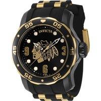 Invicta Men's IN-42315 NHL 48mm Quartz Watch in Black