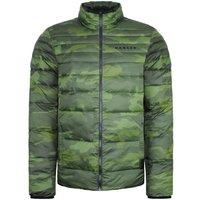 Oakley Men's Long Sleeve Zip Up Green Camo Padded Coat | Size: Medium