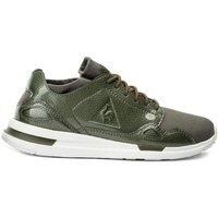 Le Coq Sportif Women's LCS R Flow Lace-Up Green Smooth Leather Trainers | Size: 5