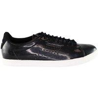 Le Coq Sportif Women's Charline Coated S Lace-Up Black Smooth Leather Trainers | Size: 4