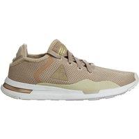 Le Coq Sportif Women's Solas Sparkly/S Nubuck Lace-Up Beige Synthetic Trainers | Size: 3.5
