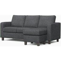 York Grey Turin Fabric Reversible L shaped 3 Seater Corner Sofa