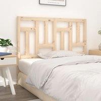 Berkfield Home Bed Headboard 140.5x4x100 cm Solid Wood Pine in Brown