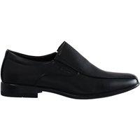 Ben Sherman Plain Slip-On Black Smooth Leather Shoes | Size: 2