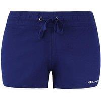 Champion Women's Stretch Waist Navy White Running Shorts in Blue | Size: Large