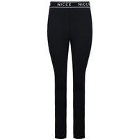 Nicce Women's Stretch Waist Black White Waistband Mali Leggings 1630 | Size: XS