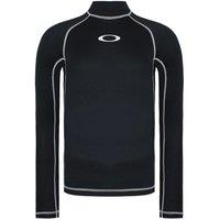 Oakley Men's Long Sleeve Crew Neck Graphic Logo Jet Black Top | Size: Large