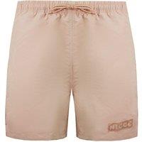 Nicce Men's Light Pink Stretch Waist Graphic Logo Crib Swim Shorts | Size: XS