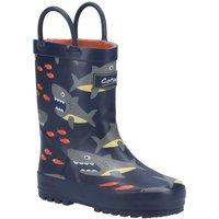 Cotswold 'Puddle' Rubber Wellington Boots in Black | Size: Infant 7